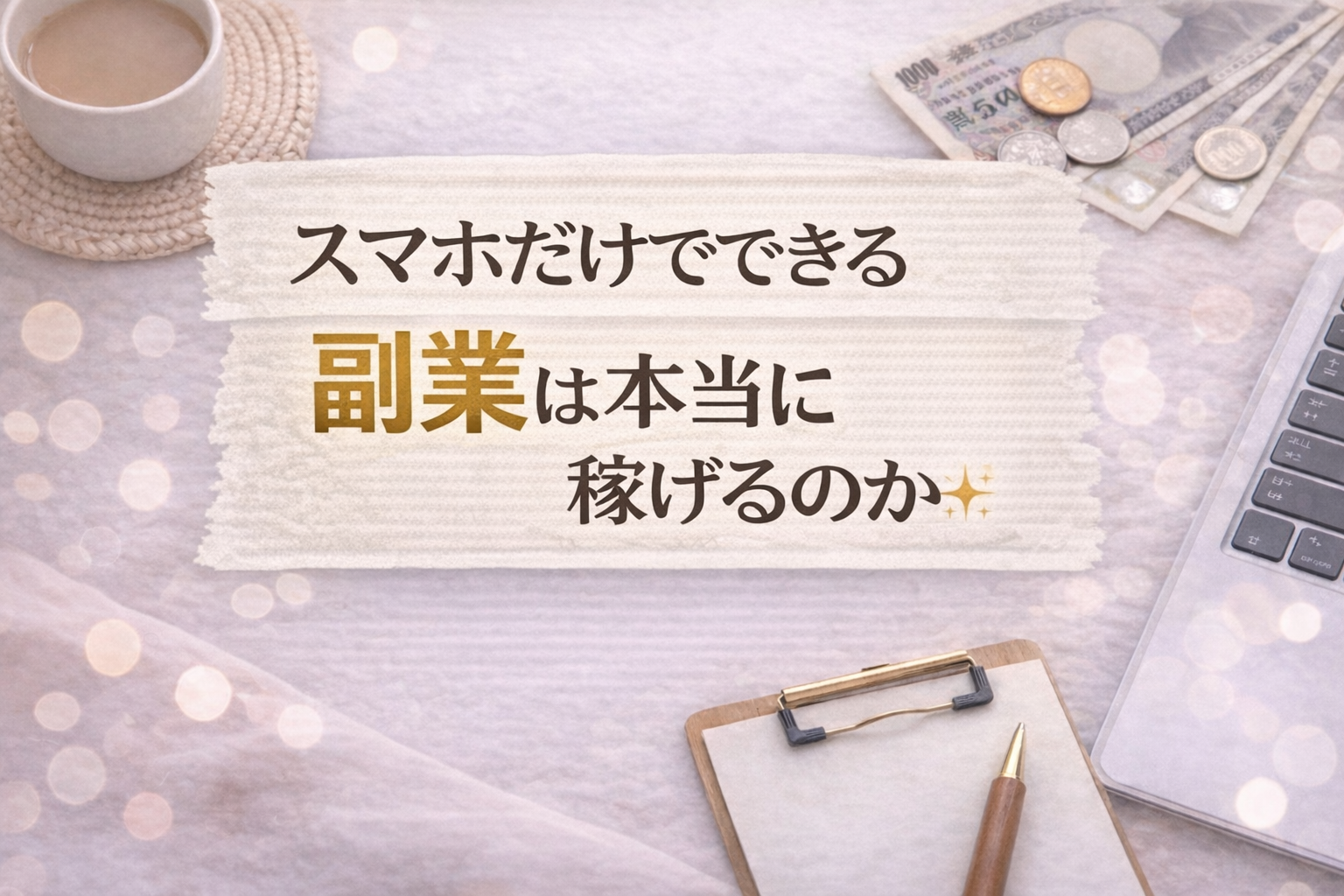 スマホだけでできる副業は本当に稼げるのか