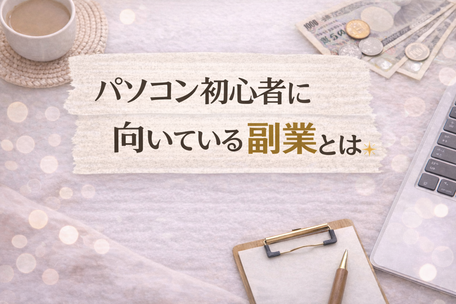 パソコン初心者に向いている副業とは