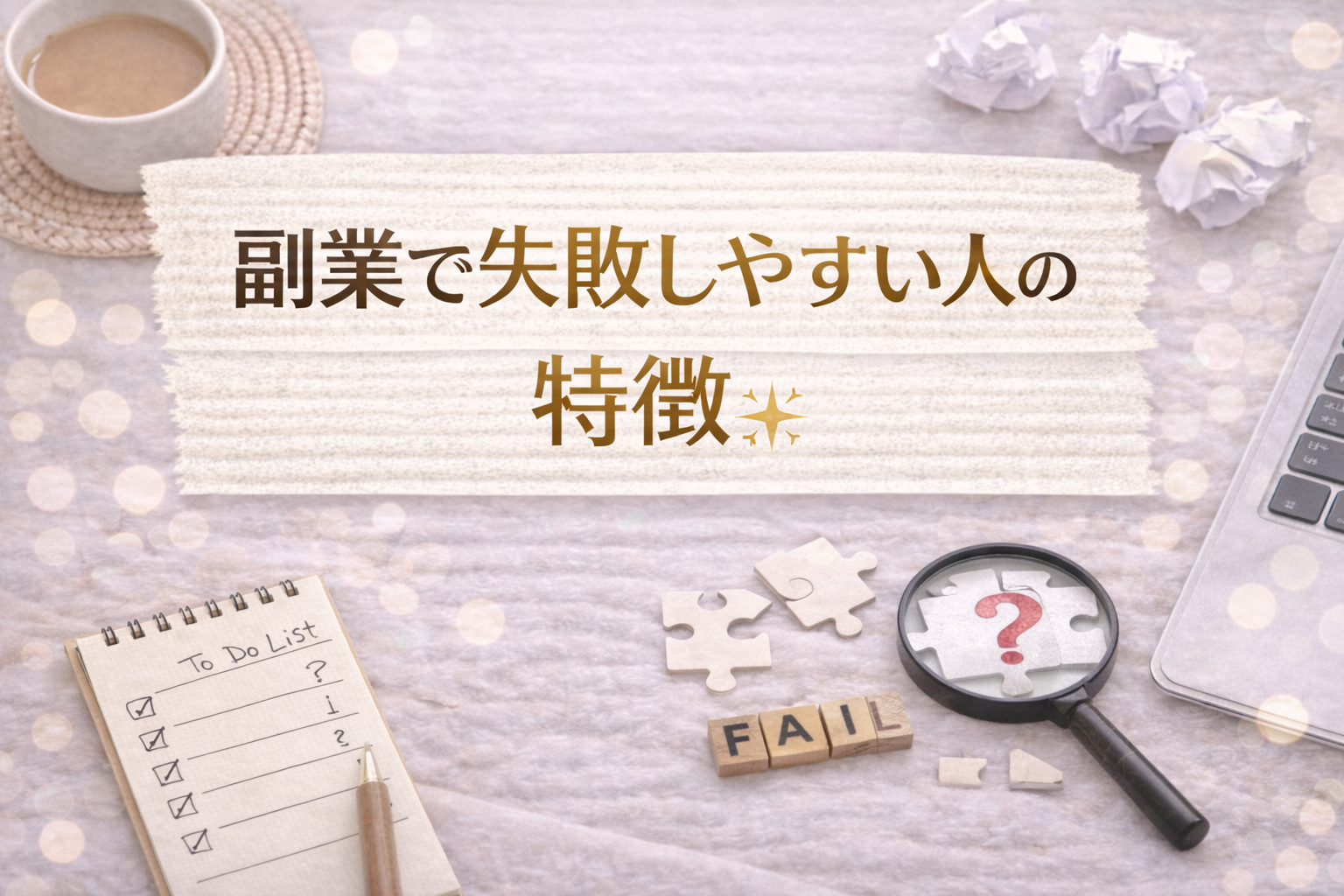 副業で失敗しやすい人の特徴