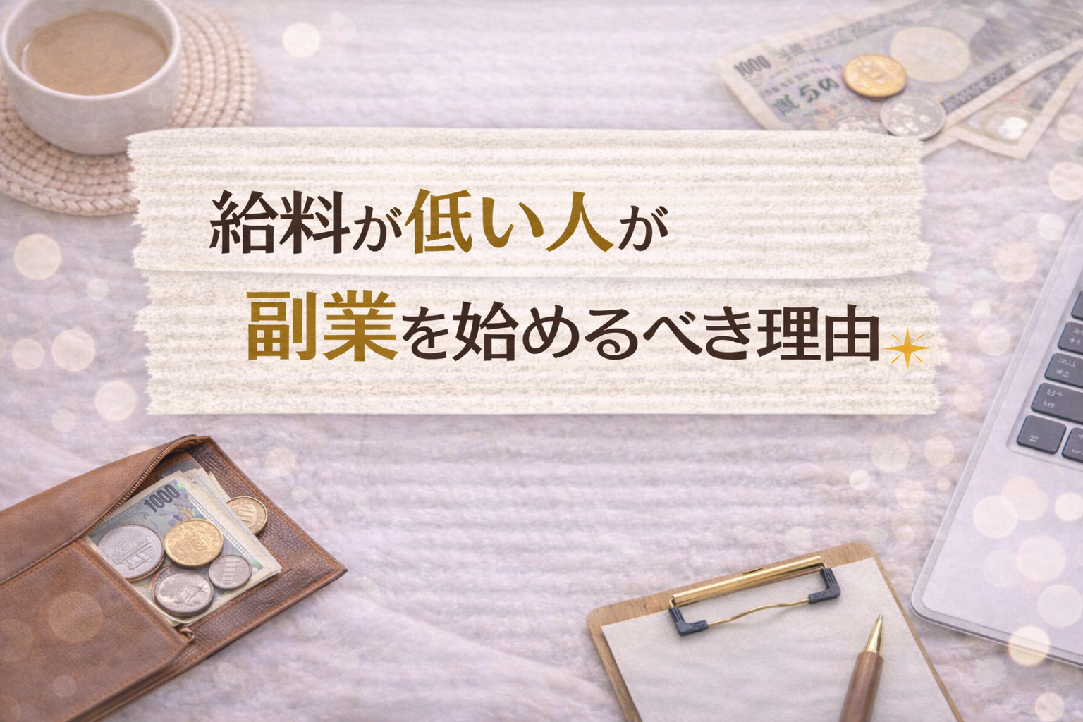 給料が低い人が副業を始めるべき理由